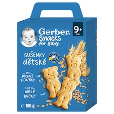 GERBER Snacks detské sušienky 180 g