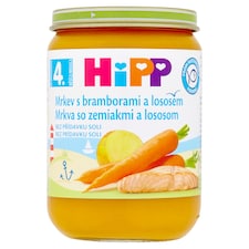 HiPP Mrkva so zemiakmi a lososom 190 g