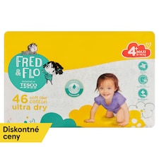 Fred & Flo Ultra Dry plienky Maxi 4+ 9-16 kg 46 ks