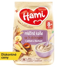 Hami mliečna kaša so 7 obilninami s jablkom a slivkami 210 g