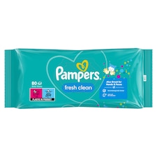 Pampers Fresh Clean Vlhčené Obrúsky 1 ks Balení = 80 Obrúskov
