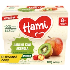 Hami ovocný príkrm 100% ovocie jablko kivi acerola 8+ 400 g