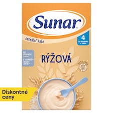 Sunar ryžová cereálna kaša 4m+, 210 g