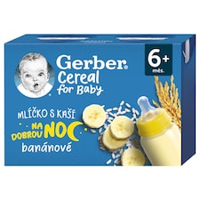 GERBER Cereal mliečko s kašou banánové 2 x 200 ml