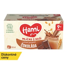 HAMI Mliečko s kašou s príchuťou gurmánskej čokolády 4x250 ml