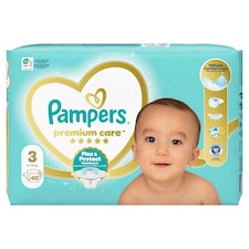 Pampers Premium Care Veľkosť 3, 40 Plienok, 6kg-10kg