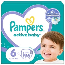 Pampers Active Baby veľkosť 6, 96 plienok, 13kg-18kg