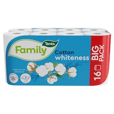 Tento Family Cotton Whiteness Toaletný papier 2-vrstvový 16 roliek