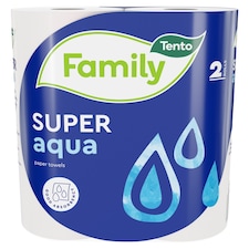 Tento Family Super Aqua Papierová utierka 2-vrstvová 2 rolky