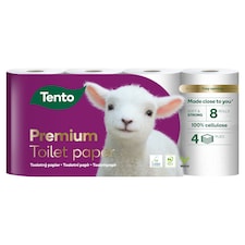 Tento Premium Toaletný papier 4-vrstvový 8 roliek