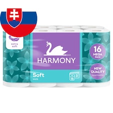 Harmony Soft White toaletný papier 3 vrstvy 16 ks