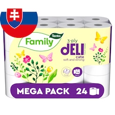 Tento Family Delicate Toaletný papier 3-vrstvový 24 roliek