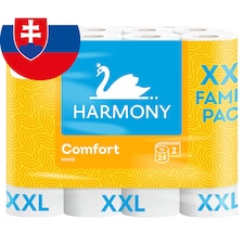 Harmony Comfort White XXL Family Pack toaletný papier 2 vrstvy 24 ks