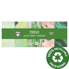 Papierové vreckovky parfumované aloe vera 3 vrstvy 10 x 10 ks