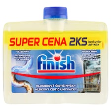 Finish Lemon hĺbkový čistič umývačky riadu 2 x 250 ml