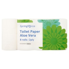 Springforce Toaletný papier s vôňou aloe vera 2 vrstvy 8 kotúčov
