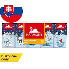 Harmony Bob a Bobek Soft Prima papierové vreckovky 3 vrstvy 10 x 10 ks