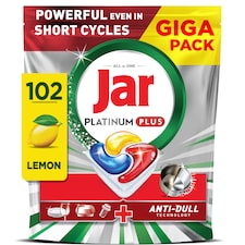 Jar Platinum Plus All In One Tablety Do Umývačky Riadu, Citrón, 102 Kapsúl