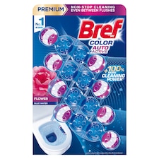 Bref Color Auto Active Flower tuhý WC blok 4 x 50 g