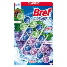 Bref Power Active Pine/Lavender tuhý WC blok 4 x 50 g