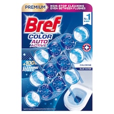 Bref Color Auto Active Chlorine tuhý WC blok 3 x 50 g