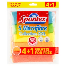 Spontex Viacúčelové utierky z mikrovlákna XXL 4+1 ks