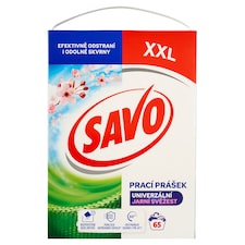 Savo Jarná sviežosť univerzálne prášok na pranie 65 praní 4,55 kg
