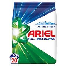 Ariel Alpine Fresh Prášok Na Pranie, 1.1 kg, 20 Praní