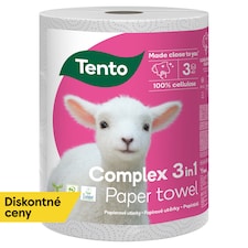 Tento Complex 3v1 papierové utierky 3 vrstvy 1 rolka