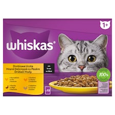 Whiskas Hydinové hody v šťave 12 x 85 g (1,02 kg)