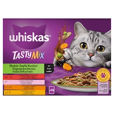 Whiskas Tasty Mix voľba šéfkuchára v šťave 12 x 85 g (1,02 kg)