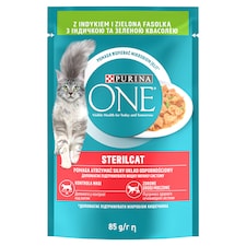 Purina ONE Sterilised kapsička pre mačky morka v šťave 85 g