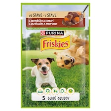 Friskies Adult kapsička pre psov jahňacie v šťave 85 g