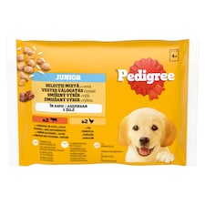 Pedigree Junior zmiešaný výber s ryžou v šťave 4 x 100 g (400 g)