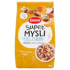 Emco Super mysli bez prídavku cukru chrumkavé ovocie & orechy 500 g