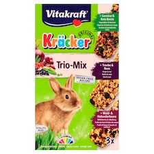 Vitakraft Kräcker Trio-Mix králik - zelenina & orech & lesné plody 3 x 56 g