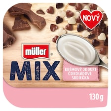 Müller Mix Creamy Jogurt Choco Hearts 130 g
