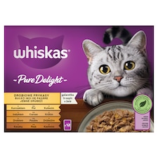 Whiskas Pure Delight jemné hydinové v želé 12 x 85 g (1,02 kg)