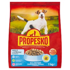 Propesko Kompletné krmivo pre dospelých psov malých a stredných plemien s hydinou 1 kg