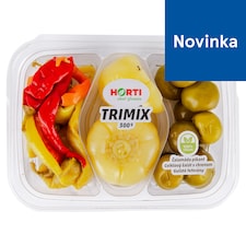 HORTI Trimix 3 z nakladaných výrobkov (baranie rohy + alma paprika + guľaté feferóny) 300 g