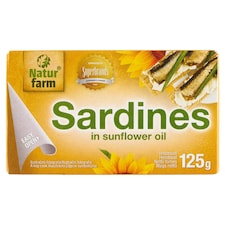Natur Farm Sardinky v slnečnicovom oleji 125 g