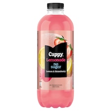 Cappy Lemonade bez cukru citrón & jahoda 1,25 l