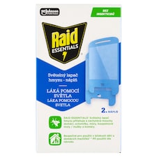 Raid Essentials svetelný lapač hmyzu - náplň 2 ks