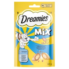 Dreamies Mix so syrom a lososovou príchuťou 60 g