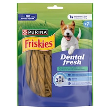 Friskies Dental Fresh maškrty pre psov 3v1 S 110 g