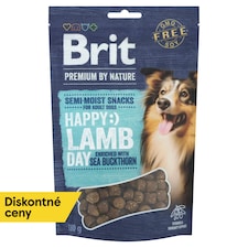Brit Premium by Nature Polomäkká maškrta pre psov jahňacina obohatené o rakytník 180 g