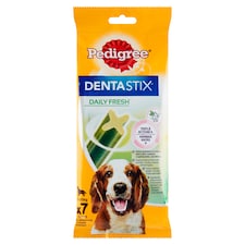 Pedigree DentaStix Doplnkové krmivo pre psy staršie ako 4 mesiace 7 ks 180 g