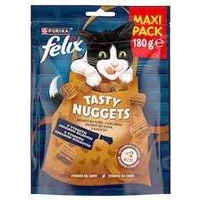 Felix Tasty Nuggets maškrty pre mačky kura, kačica 180 g