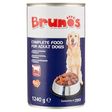 Brunos Kompletné krmivo pre dospelé psy kúsky s hovädzinou v omáčke 1240 g