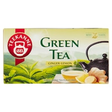 TEEKANNE Green Tea Ginger-Lemon, zelený čaj, 20 vrecúšok, 35 g